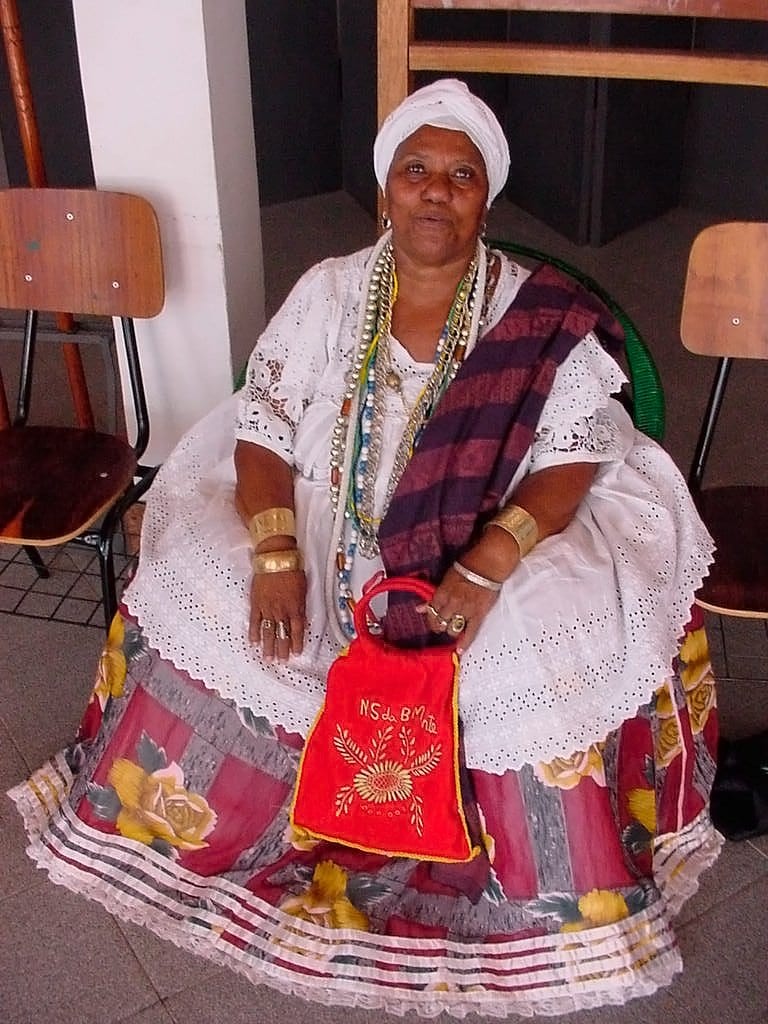 Baiana membro da Irmandade da Boa Morte - Foto: Silnei L Andrade / Mochila Brasil