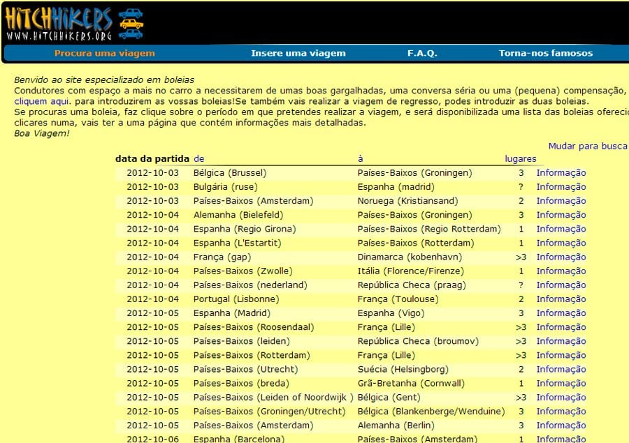 Site ajuda quem quer carona na Europa / Reprodução