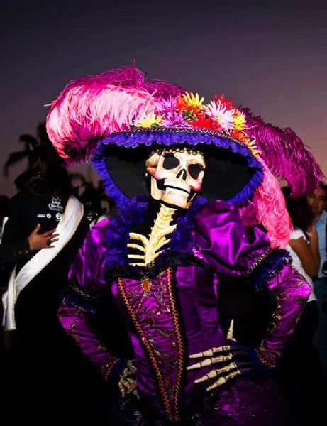 Mulher vestida de La Catrina / Foto: Divulgação VisitMexico.com