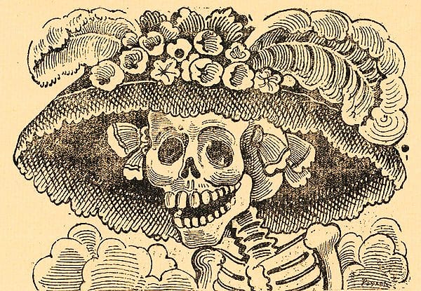 'La Catrina' de José Guadalupe Posada / Foto: Wikimedia