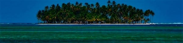 sanblas_sla_mb Uma das ilhas do arquipélago de San Blás, Panamá - Foto: Silnei L Andrade / Mochila Brasil
