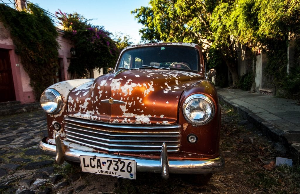 Carro antigo em Colonia del Sacramento - Foto: Silnei L. Andrade