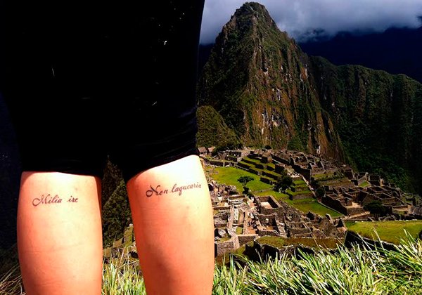 Essa é a tatuagem da Adriana Lima, do blog 'Da porta pra fora' | Foto: Arquivo pessoal.