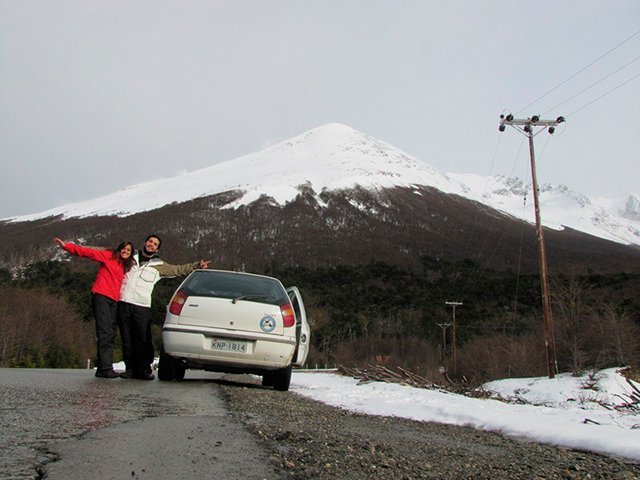 A primeira viagem dos dois juntos: Rio-Ushuaia | Foto: Arquivo pessoal