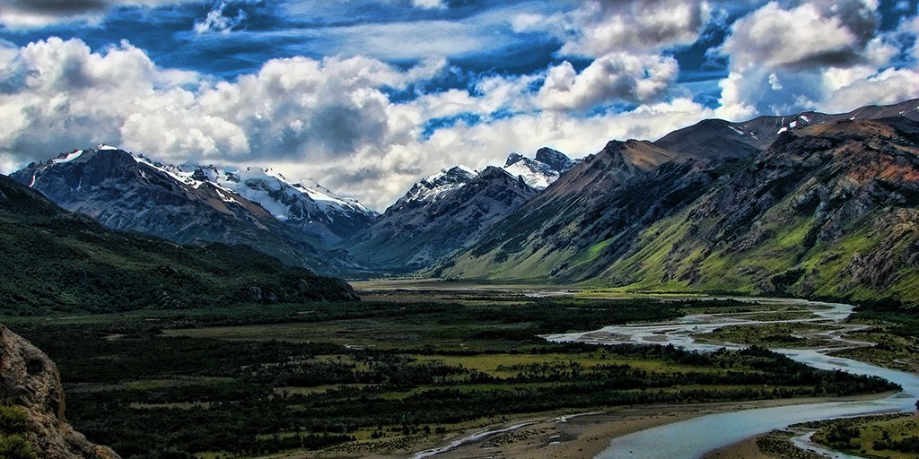 Valle del rio de las Vueltas - trecho entre Lago del Desierto e o rio Fitz Roy | Foto: Mariano Mantel