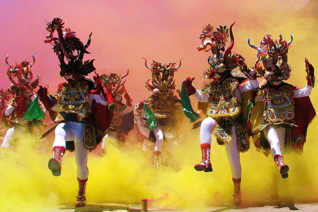 A Diablada ou Danza de Diablos é uma dança tradicional de Oruro, presente no Carnaval | Foto: Ivan Milo.