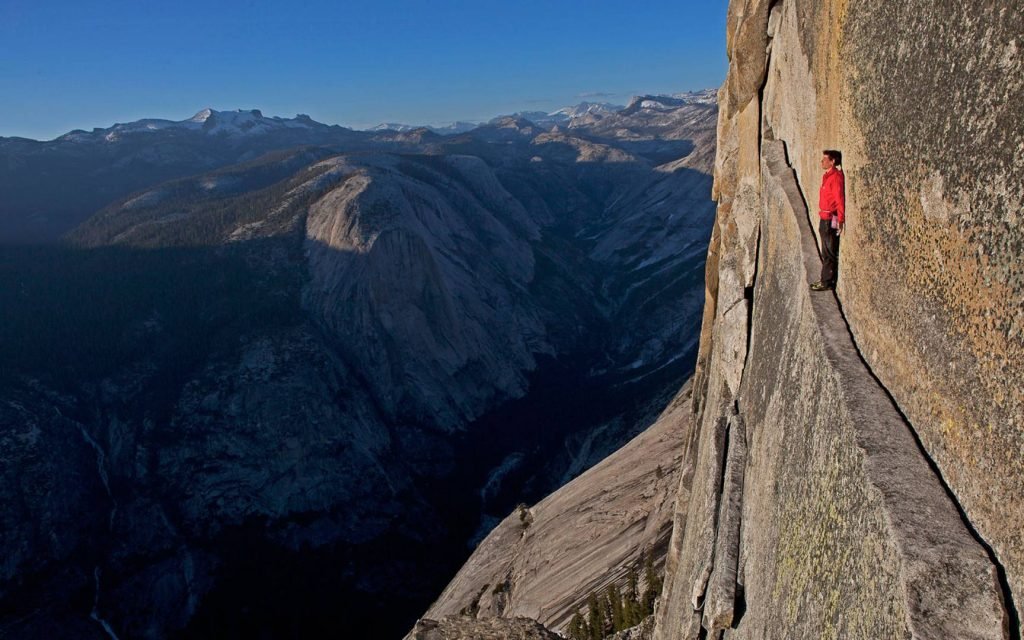 Na foto o escalador americano Alex Honnold - Foto: Jimmy Chin
