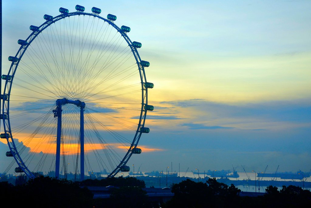 Singapore Flyer, uma das maiores rodas-gigante do mundo | Foto: Eustaquio Santimano.