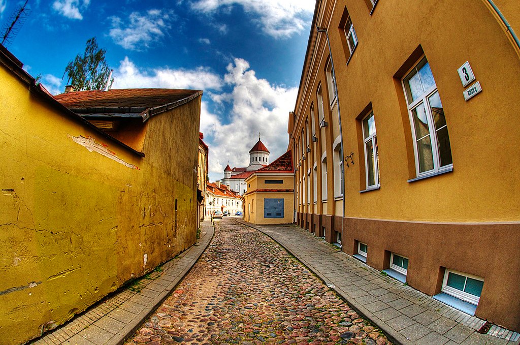 Rua de Vilnius, capital da Lituânia | Foto: David Kosmos Smith.