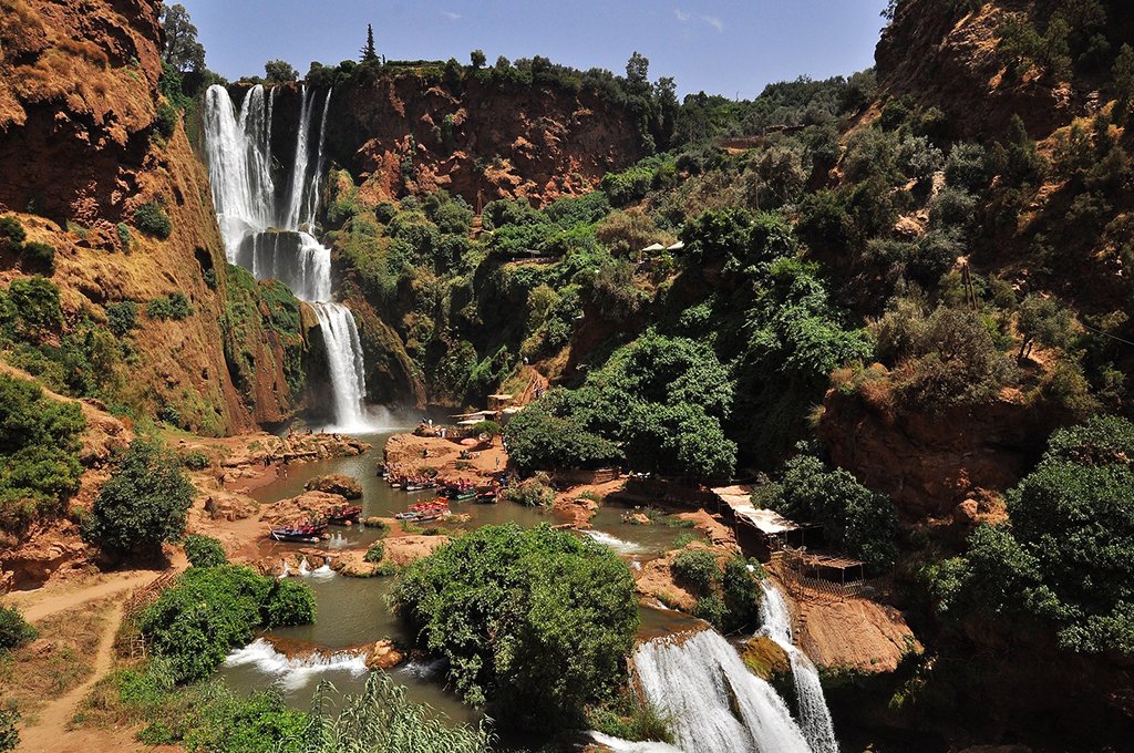 Cascata de Ouzoud, vista sob outro ângulo | Foto: Mário Tomé.