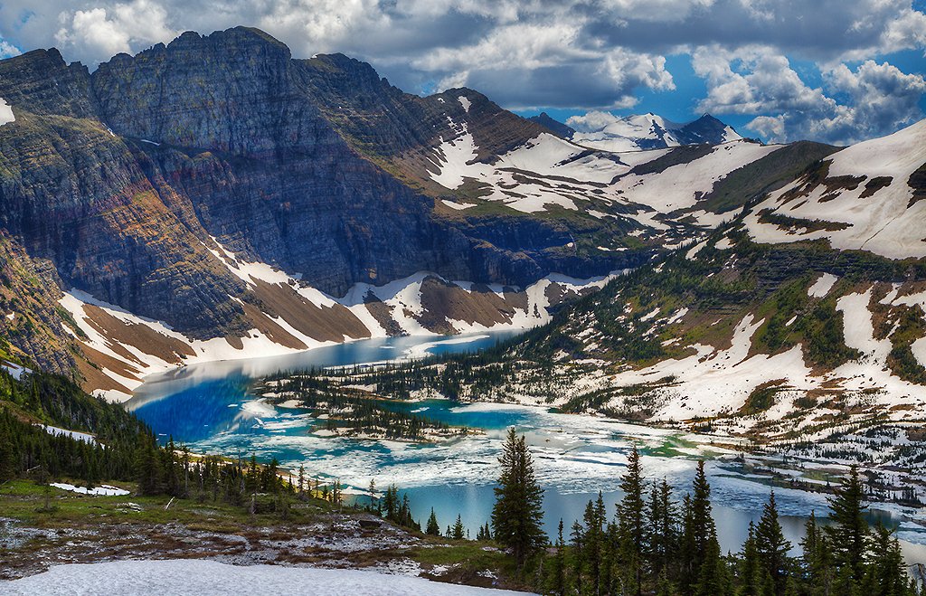 Hidden Lake, uma das belas paisagens do Glacier National Park - Montana - EUA | Foto: Mark Smith.