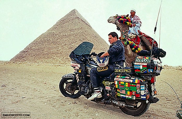 No Egito | Foto: Emilio Scotto/Arquivo pessoal.