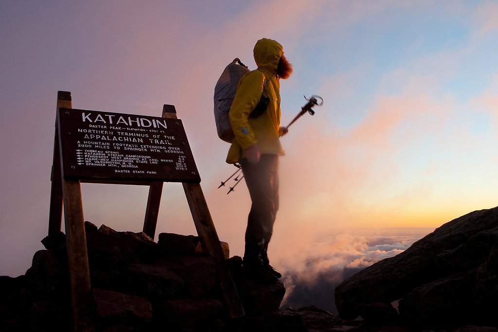 Hiker após 5 meses de trilha pela AT - Maine - EUA | Foto: Jeffrey Stylos