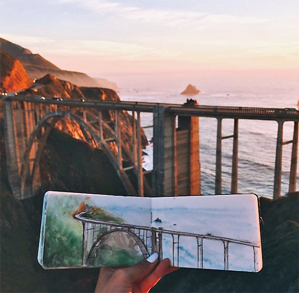 Bixby Creek Bridge - Califórnia - EUA | Foto: Reprodução.