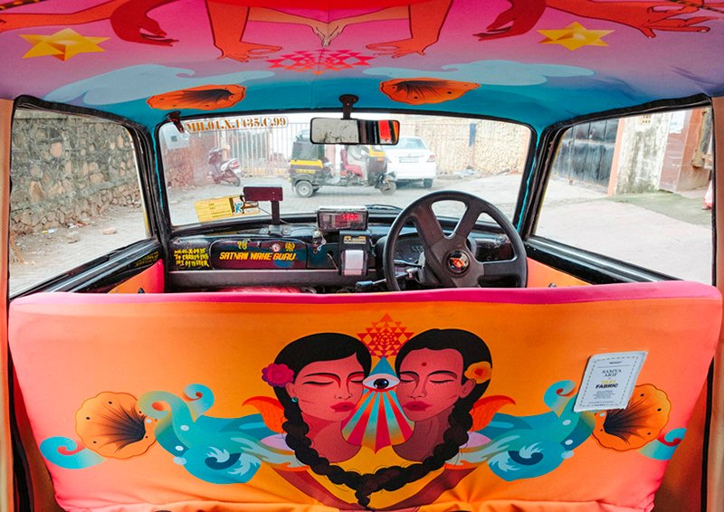 Obra da paquistanesa Samia Arif | Foto: Taxi Fabric Project.