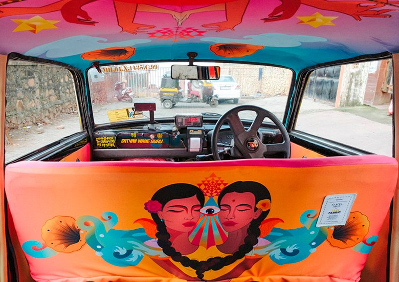 Obra da paquistanesa Samia Arif | Foto: Taxi Fabric Project.