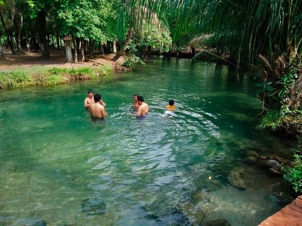 Balneario El Puente em Aguas Calientes localidade de Roboré - Foto: Jorge Aquín