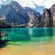 Pragser Wildsee Lake In Italy Images