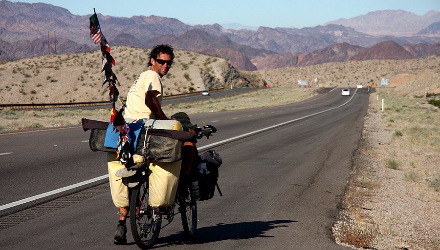 Em setembro Pablo pode comemorar 15 anos de pedalada mundo afora | Foto: Divulgação.