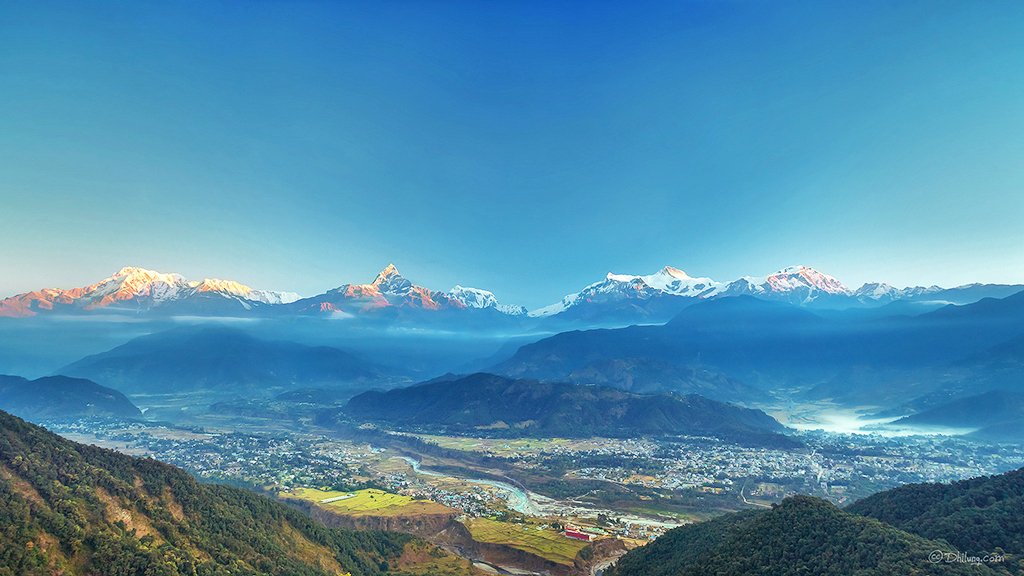 Vista da cidade de Pokhara, Nepal | Foto: Dhilung Kirat.