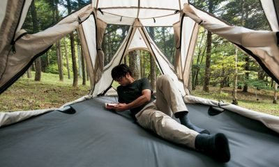 Snow Peak Sky Nest Tent lounging 1020x610