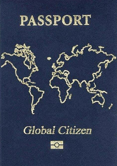 Este passaporte da foto ("Cidadão Global") infelizmente não existe, mas tire logo o seu! Estamos na torcida pra você usá-lo muito! | Foto: Google Imagens.