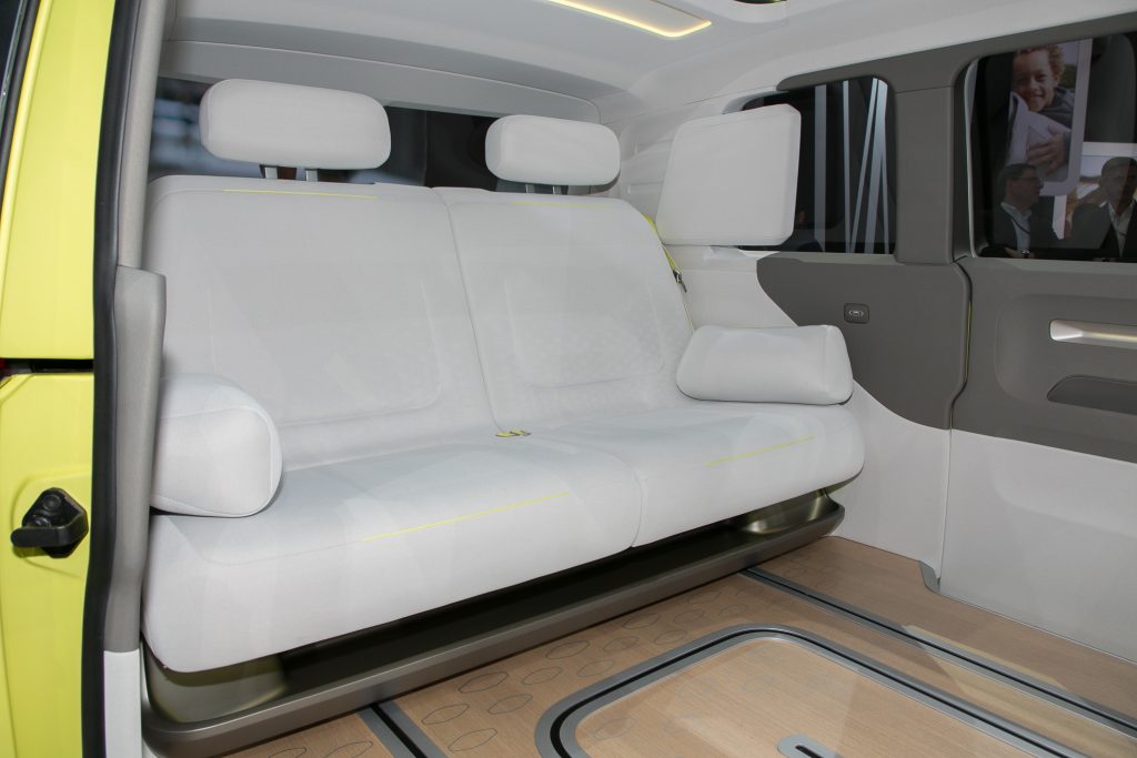 Volkswagen ID BUZZ concept rear interior seats 02