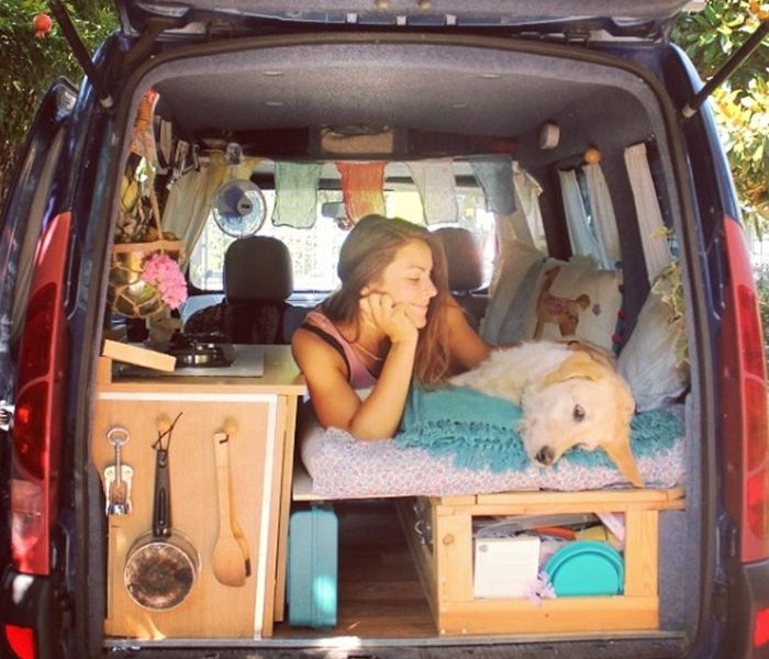 girl restores van travels with dog marina piro 64