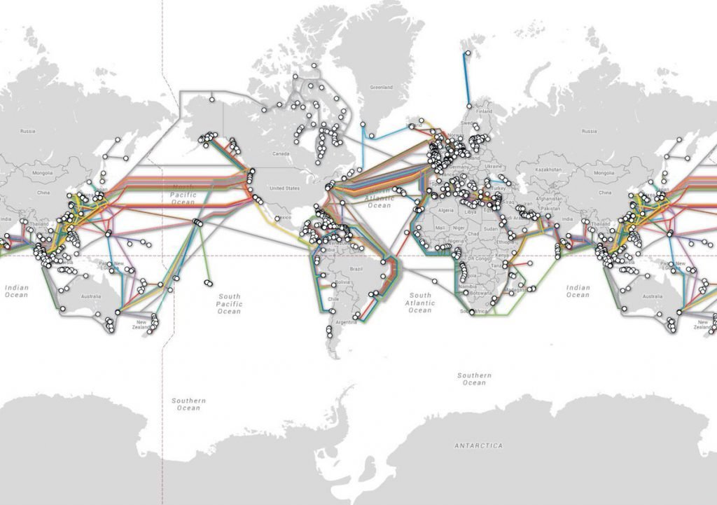 fiber optic cables around the world