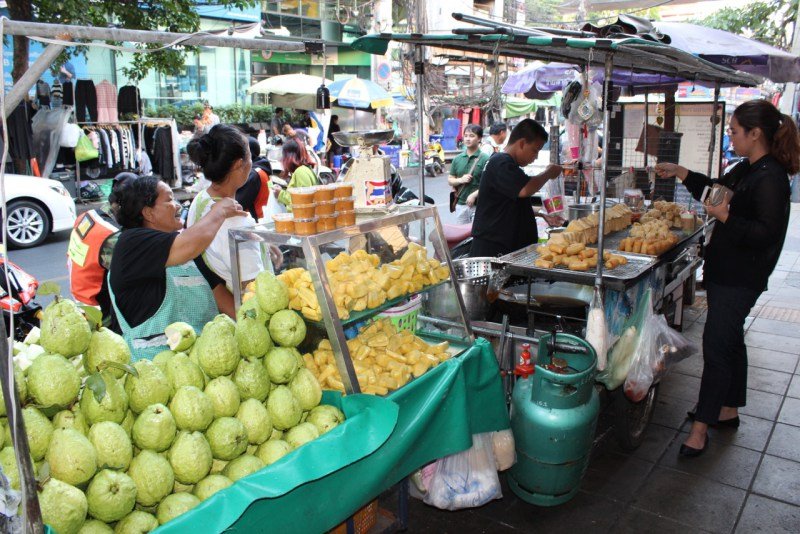 Food stalls on the streets of Bangkok