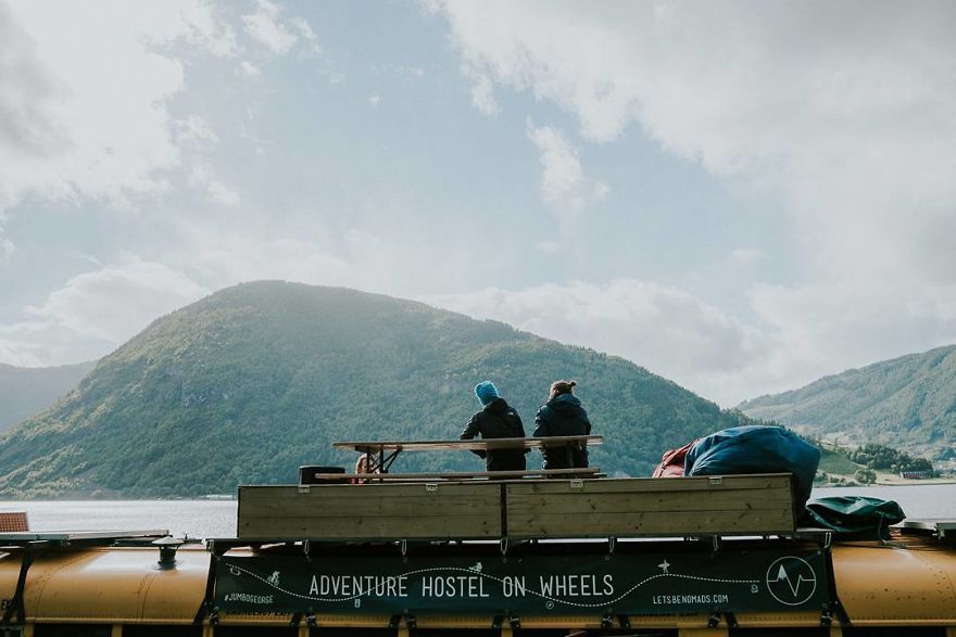 We turned an American schoolbus into a hostel on wheels The Nomads Bus 596dcdbf41d7d 880