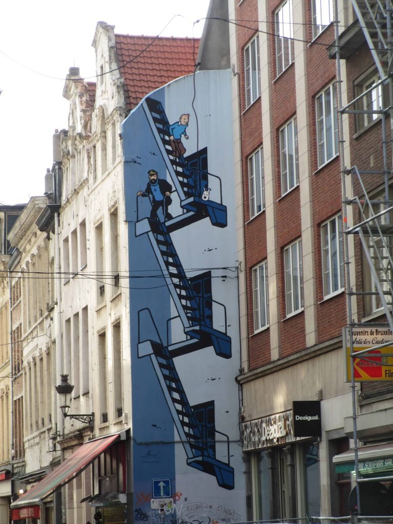 Quadrinhos em Bruxelas: Tintim.