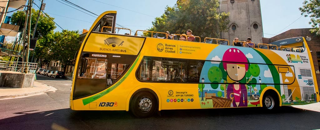 Ônibus turístico de Buenos Aires | Foto: Divulgação.