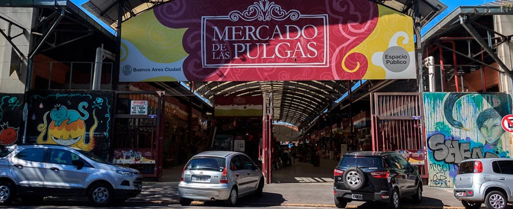 Entrada do Mercado de Pulgas na área conhecida como Palermo Hollywood | Foto: Divulgação/GCBA