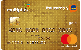 Cartão do Programa de pontos Multiplus Itaucard categoria Gold