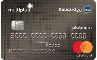 Cartão do Programa de pontos Multiplus Itaucard categoria Platinum