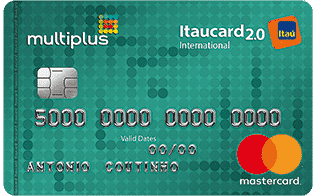 Cartão do Programa de pontos Multiplus Itaucard categoria Internacional