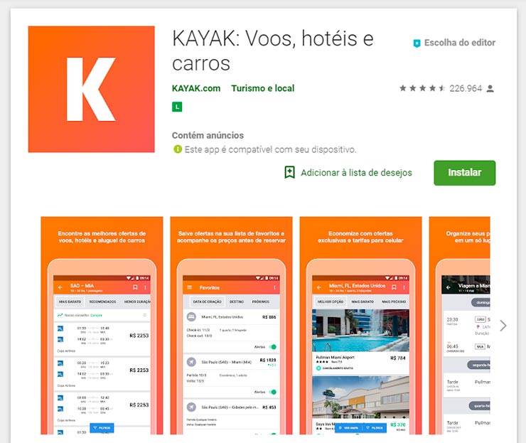 appkayak android