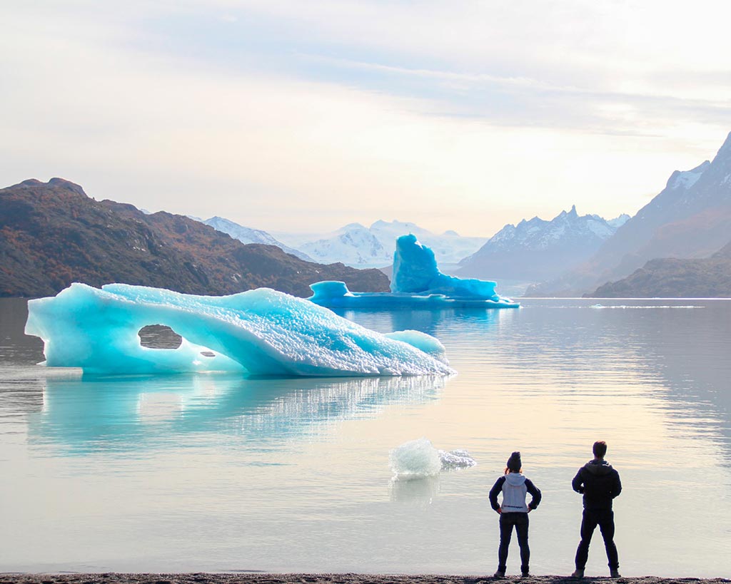 Torres del Paine Islas de Hielo no Lago Grey