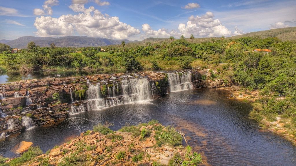 Cachoeira Grande na Serra do Cipó em Minas Gerais 