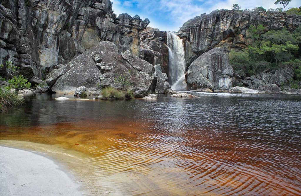 Cachoeira do Crioulo em São Gonçalo do Rio Preto, Minas Gerais