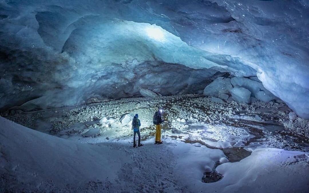 Guta de gelo em Zinal, Valais, Suiça