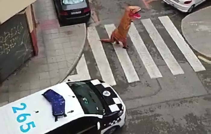 dinosaur costume coronavirus lockdown spain 1 5e73427c84cdd 700 1