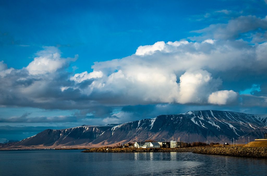 Paisagem de Reykjavik, Islândia