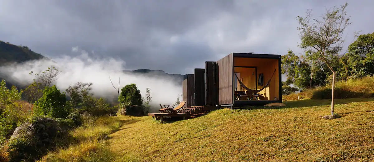 Casa container: 7 opções para se hospedar entre RJ e SP 3 Casa MINIMOD em Catuçaba