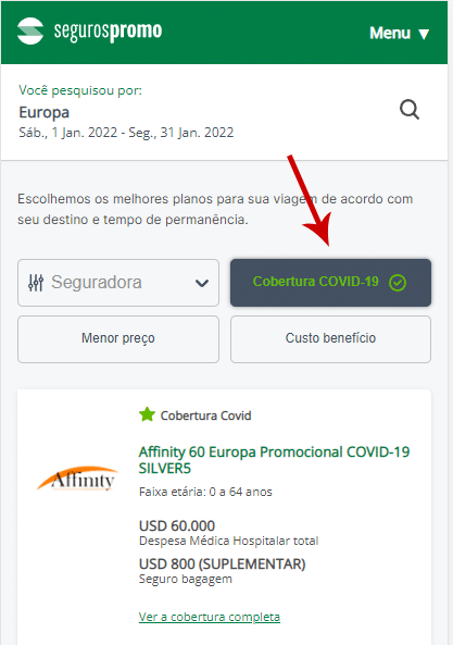 É altamente recomendável contratar um seguro viagem com cobertura Covid-19 para entrar em Portugal