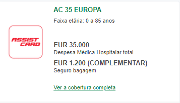 Seguro Viagem Europa: O mais barato da Assist Card