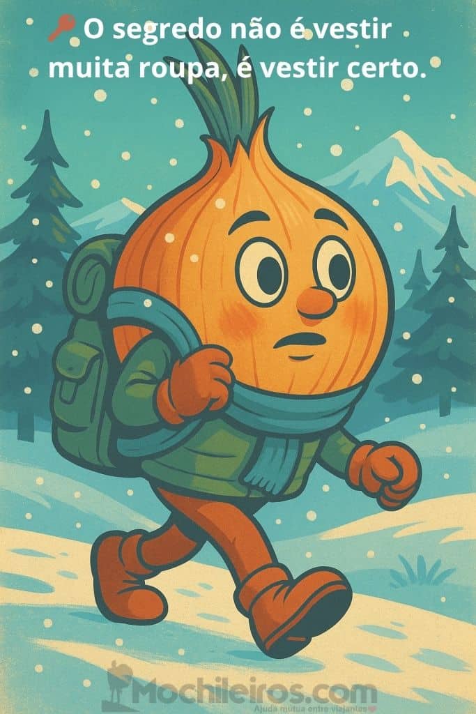 como se vestir para o frio intenso ilustracao