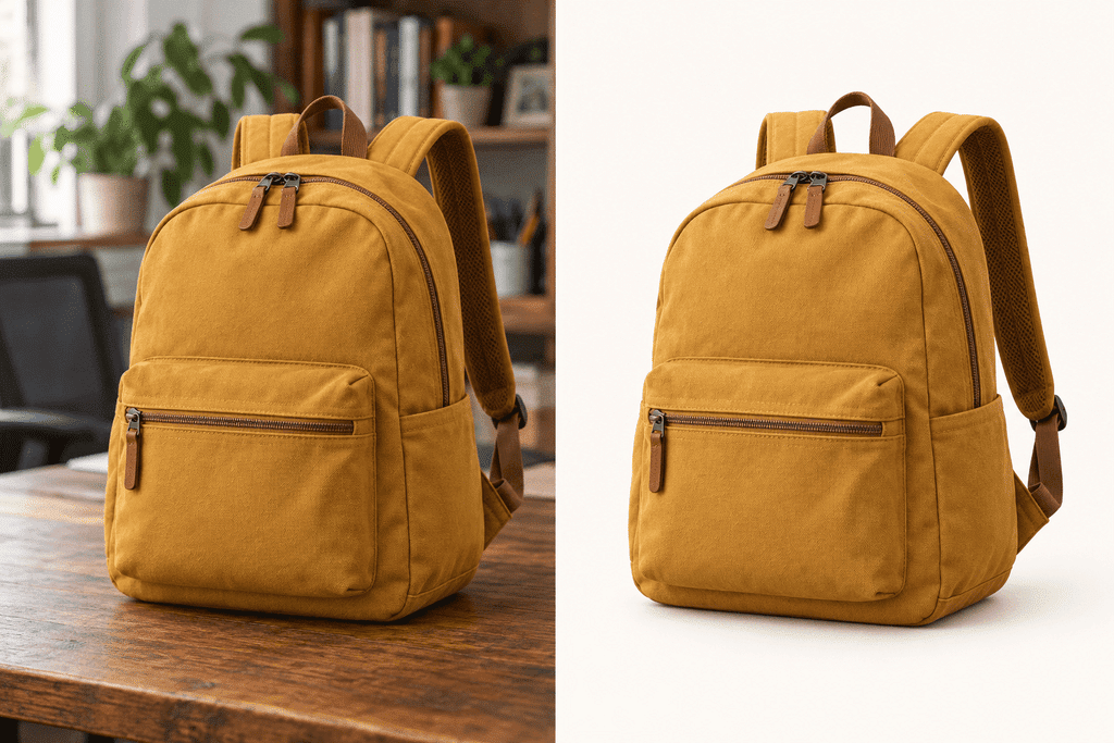 Mochila antes e depois da remocao 1