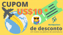 Código Promocional Worldpackers – US$10 de desconto